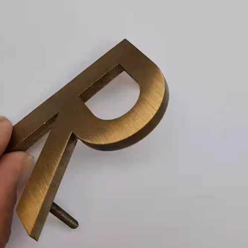 Flat cut out letters