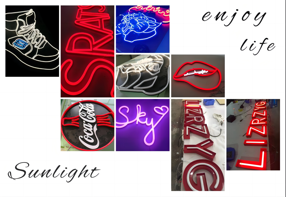  acrylic faux neon letter 